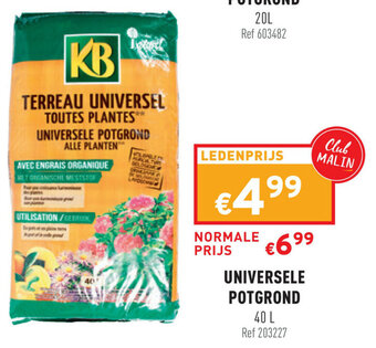 Trafic Universele Potgrond aanbieding