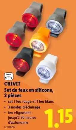 Lidl Set de feux en silicone aanbieding