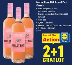 Lidl Merlot rosé aanbieding