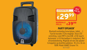 Trafic Party Speaker aanbieding