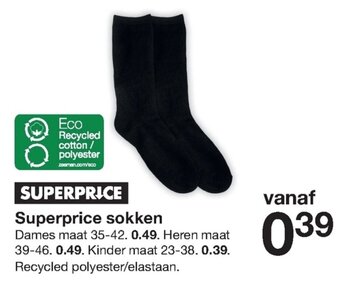 Zeeman Superprice sokken aanbieding