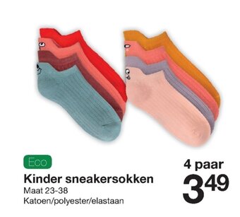 Zeeman Kinder sneakersokken aanbieding