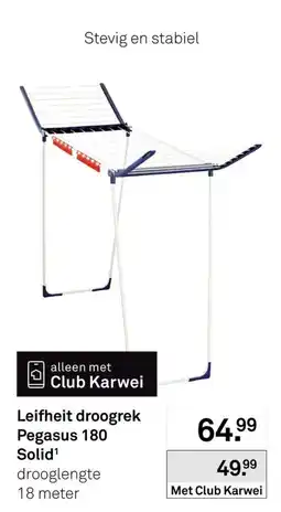 Karwei Leifheit droogrek Pegasus 180 Solid aanbieding