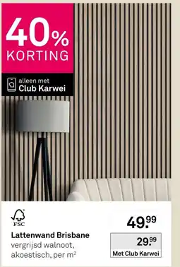 Karwei Lattenwand Brisbane aanbieding