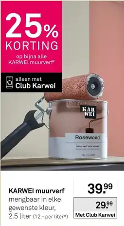 Karwei Karwei muurverf aanbieding