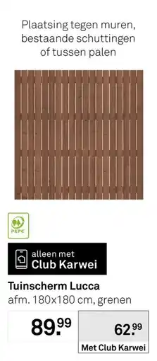 Karwei Tuinscherm Lucca aanbieding