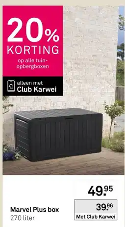 Karwei Marvel Plus box aanbieding