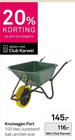 Karwei Kruiwagen Fort aanbieding