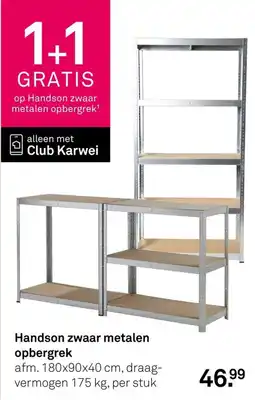 Karwei Handson zwaar metalen opbergrek aanbieding