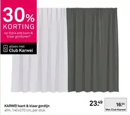 Karwei Karwei kant & klaar gordijn aanbieding