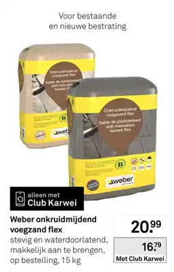 Karwei Weber onkruidmijdend voegzand flex aanbieding