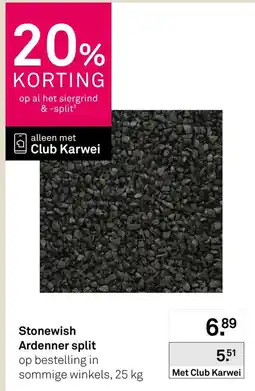 Karwei Stonewish ardenner split aanbieding