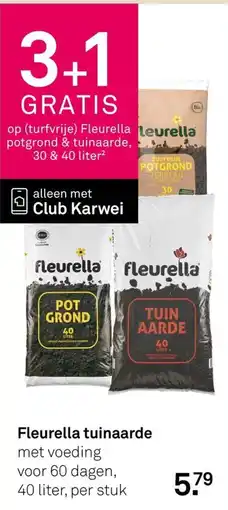 Karwei Fleurella tuinaarde aanbieding