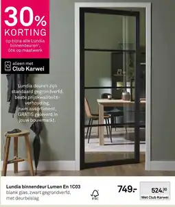 Karwei Lundia binnendeur Lumen En 1C03 aanbieding