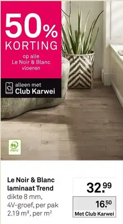 Karwei Le Noir & Blanc laminaat Trend aanbieding