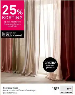 Karwei Gordijn op maat aanbieding