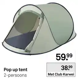 Karwei Pop up tent aanbieding