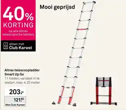 Karwei Altrex telescoopladder Smart Up Go aanbieding
