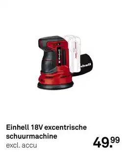 Karwei Einhell 18V excentrische schuurmachine aanbieding