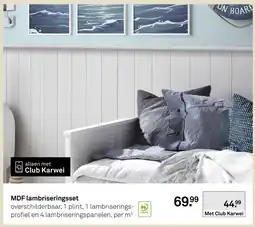 Karwei MDF lambriseringsset aanbieding