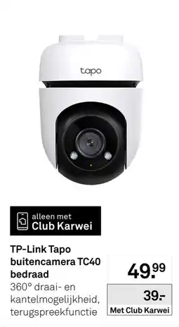 Karwei tp-link tapo buitencamera tc40 aanbieding