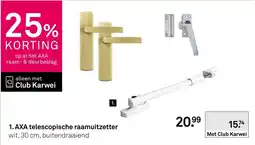 Karwei AXA telescopische raamuitzetter aanbieding