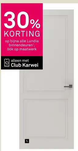 Karwei Lundia binnendeur vika en ba02 aanbieding