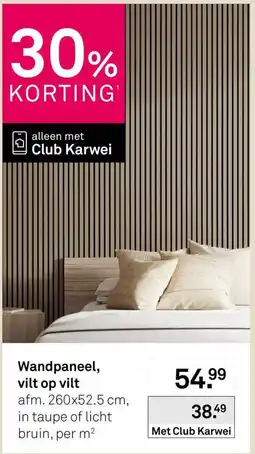Karwei Wandpaneel, vilt op vilt aanbieding