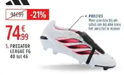 Intersport predator league fg aanbieding
