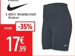 Intersport Korte trainingstight kinderen aanbieding