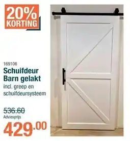 Cevo Schuifdeur Barn gelakt aanbieding