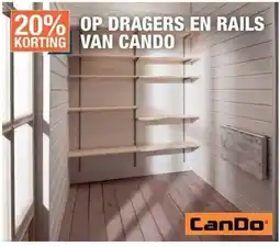 Cevo dragers en rails van cando aanbieding