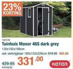 Cevo Tuinhuis Manor 46S aanbieding