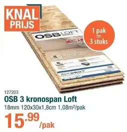 Cevo OSB 3 kronospan Loft aanbieding