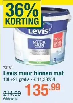 Cevo Levis muur binnen mat aanbieding