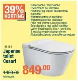 Cevo Japanese toilet Cesari aanbieding
