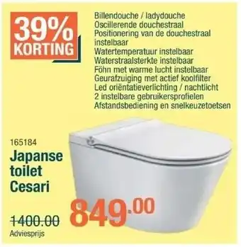 Japanese toilet Cesari