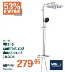 Cevo Vitalio comfort 250 douchezuil aanbieding