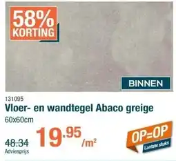 Cevo Vloer- en wandtegel Abaco greige aanbieding
