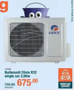 Cevo Buitenunit Clivia R32 single rac aanbieding