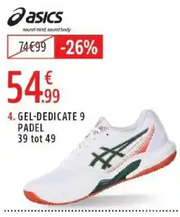 Intersport Gel-dedicate 9 padel aanbieding