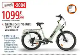 Intersport Elektrische stadsfiets crosscity v2 volwassenen aanbieding