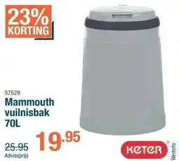 Cevo Mammouth vuilnisbak aanbieding