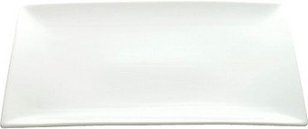 Plastinova Bord rechthoekig 25 x 15 cm wit