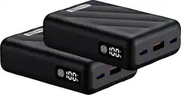 Coolblue BlueBuilt Power Bank 10.000 mAh met Snelladen 30 Watt Duo Pack aanbieding