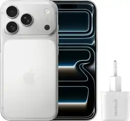 Coolblue Apple iPhone 17 Pro 256 Go Argent + Chargeur Rapide aanbieding