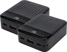 Coolblue BlueBuilt Batterie Externe 10 000 mAh avec Charge Rapide 20 Watts Lot de 2 aanbieding