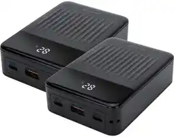 Coolblue BlueBuilt Batterie Externe 20 000 mAh avec Charge Rapide 20 Watts Lot de 2 aanbieding