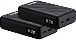 Coolblue BlueBuilt Batterie Externe 20 000 mAh avec Charge Rapide 45 Watts Lot de 2 aanbieding