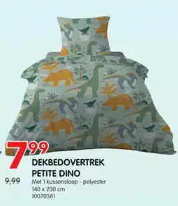 Yess Dekbedovertrek petite dino aanbieding